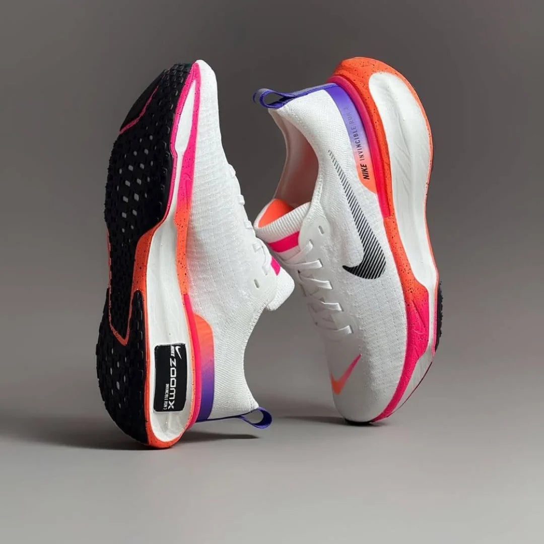 Zapatillas Invincible Run 3 - Blanco/Rosa Hiper