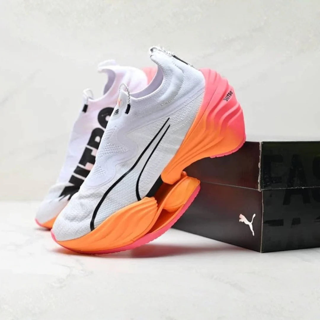 Zapatillas Fast-RB Nitro Elite - Blanco/Naranja/Rosa